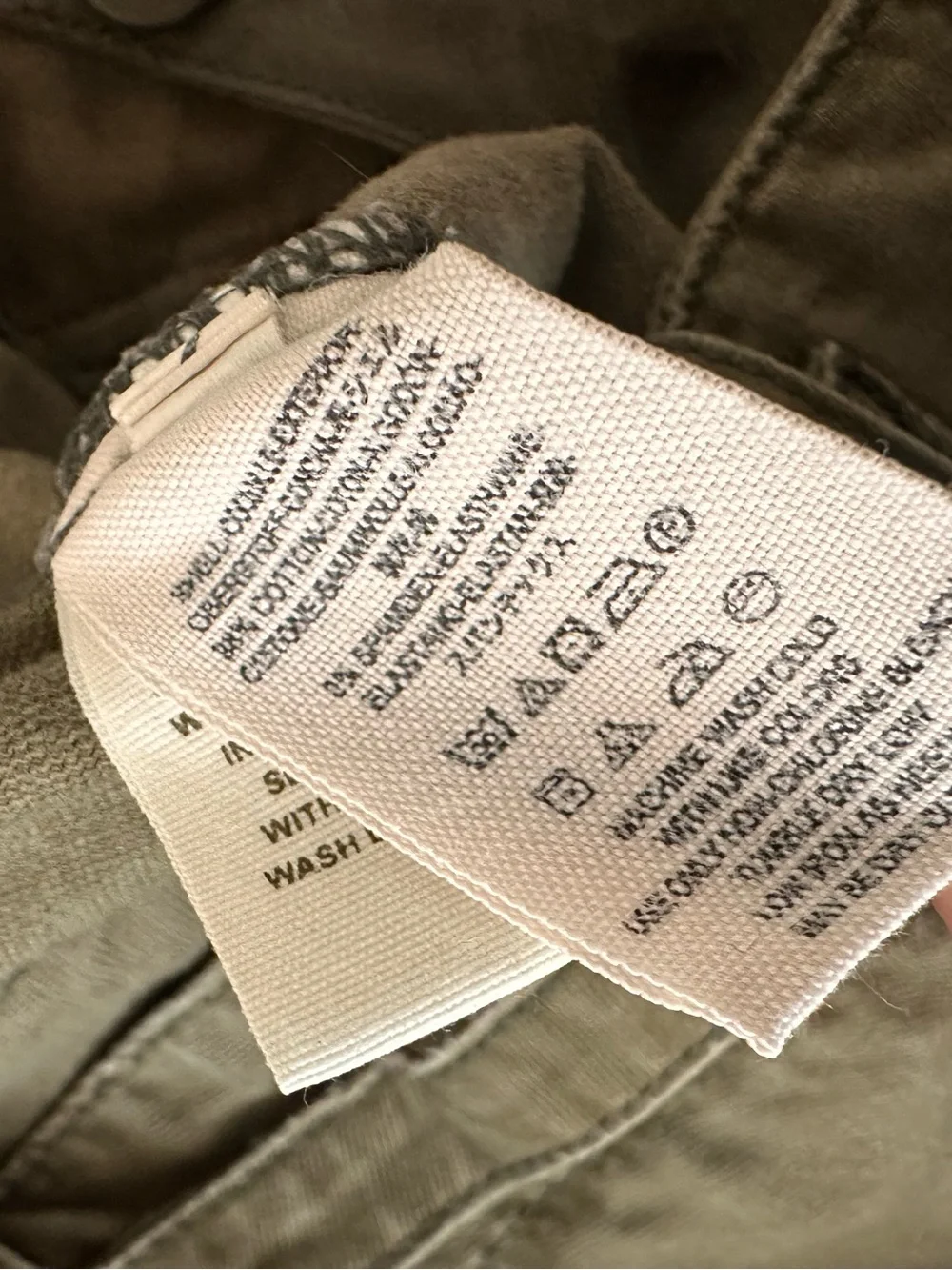 Free People Keep It Real Military Pant Olive Embroidered Floral Cropped Wide Leg